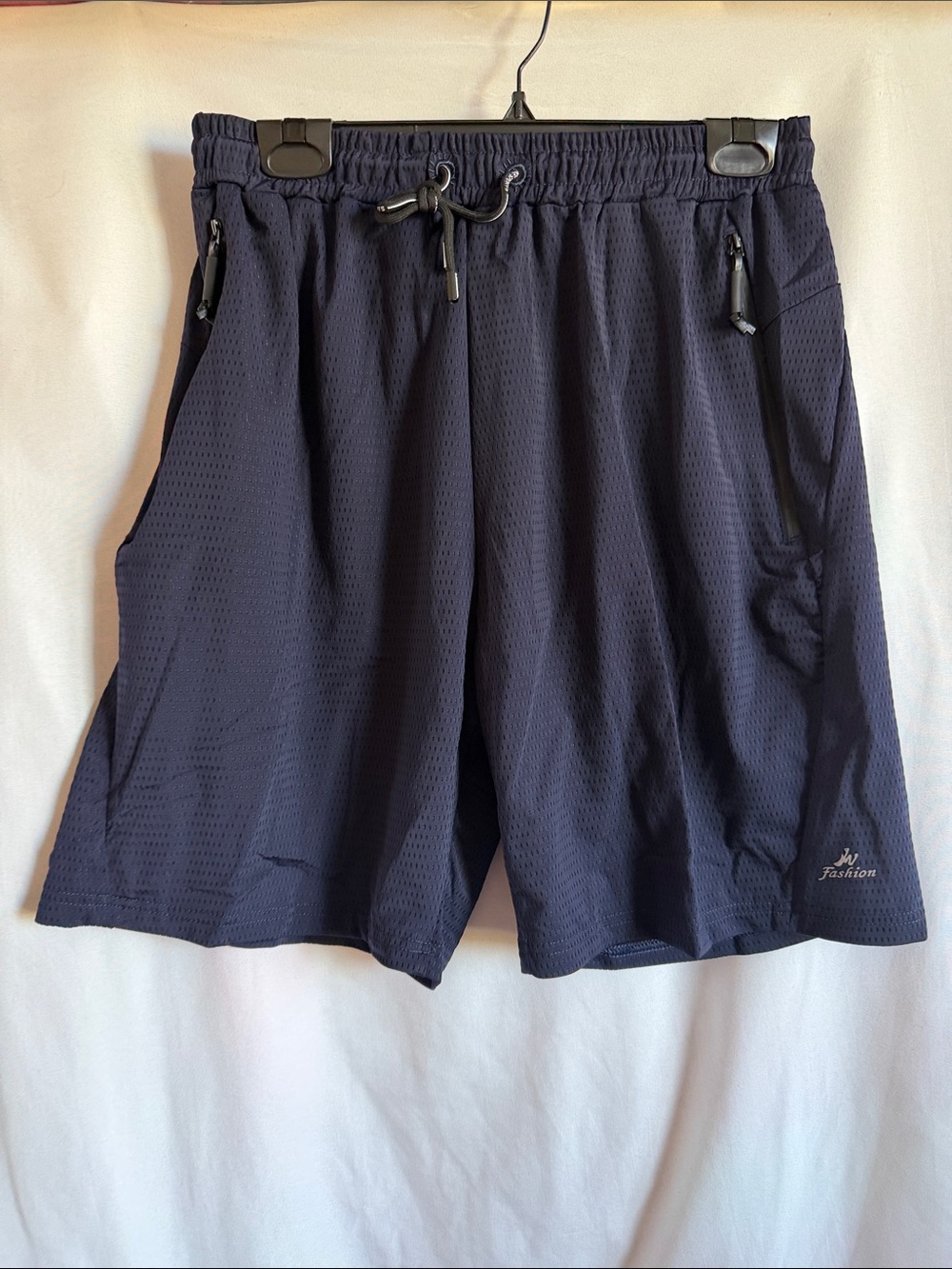 Men's Athletic Drawstring Shorts in Navy -